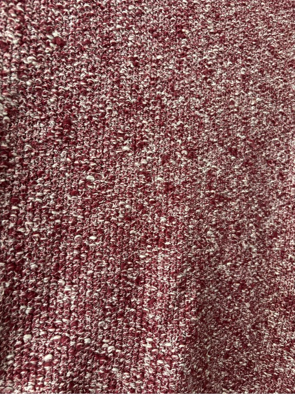 J.Crew Tweed Fringe Jacket Burgundy Jacket Size L